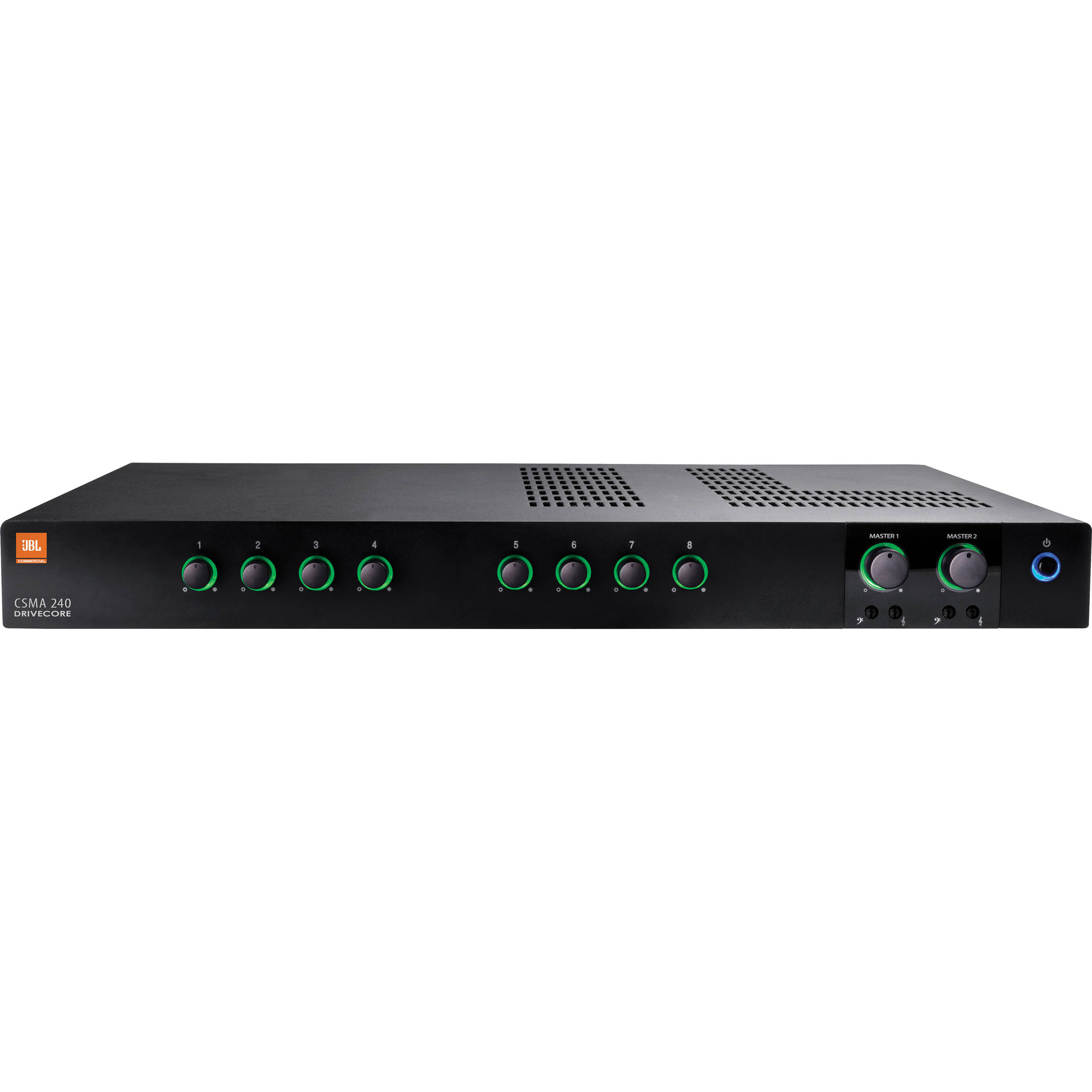 JBL CSMA 240 Dual 40W Output Commercial 8 Channel Mixer Amplifier
